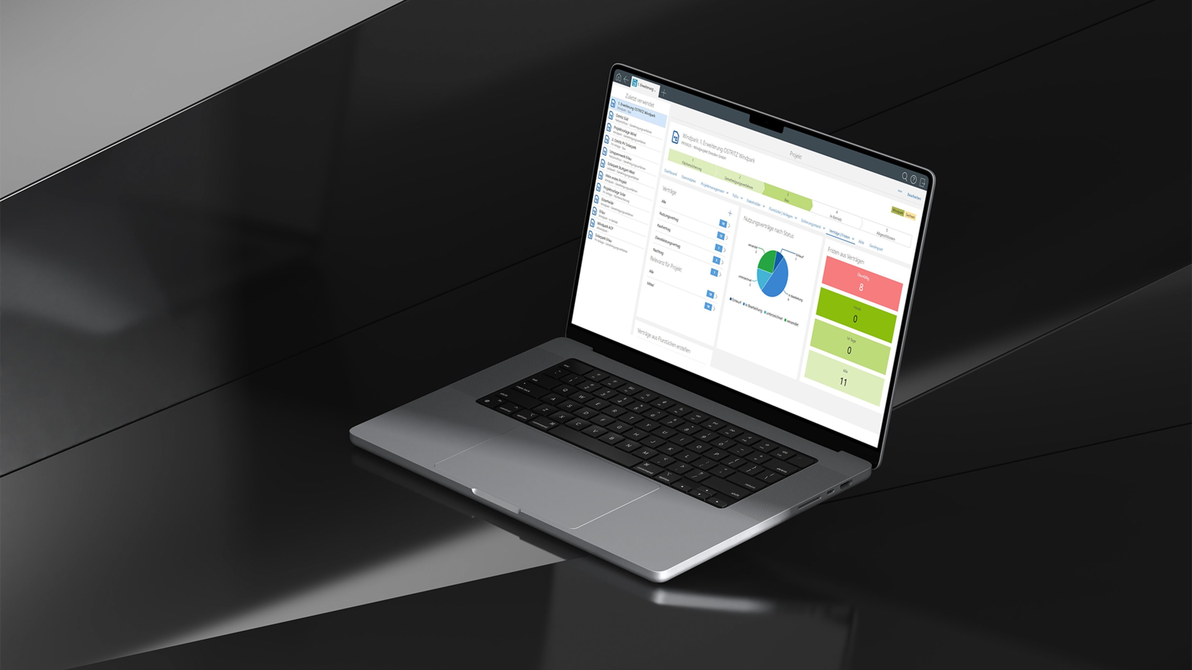 Website Skejlo Funktionen Vertrags  & Fristenmanagemen
